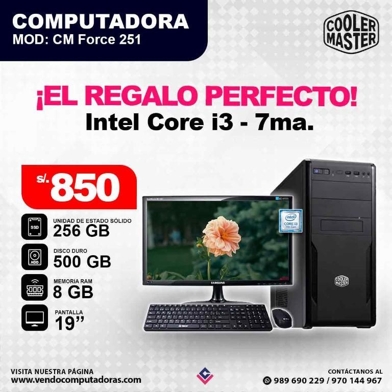 Computadora Intel Core i3 - 7ma. Generación en Lima - Imagen 1