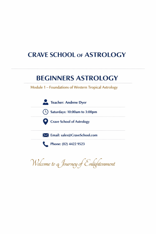 Astrology For Beginners Module 1 Foundations in Natal Astrology in Nowra - Image 4