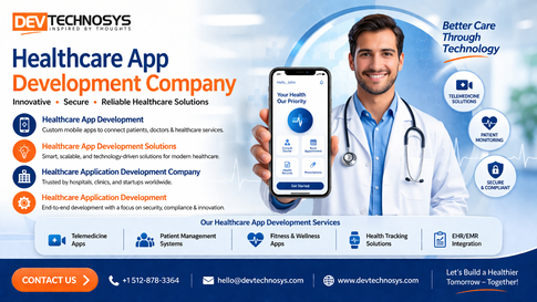Healthcare App Development Company – Dev Technosys in Madhāpur - Image 1