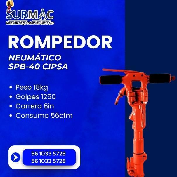 Ofrecemos Rompedor Neumático SPB-40 CIPSA en Manzanillo - Imagen 1