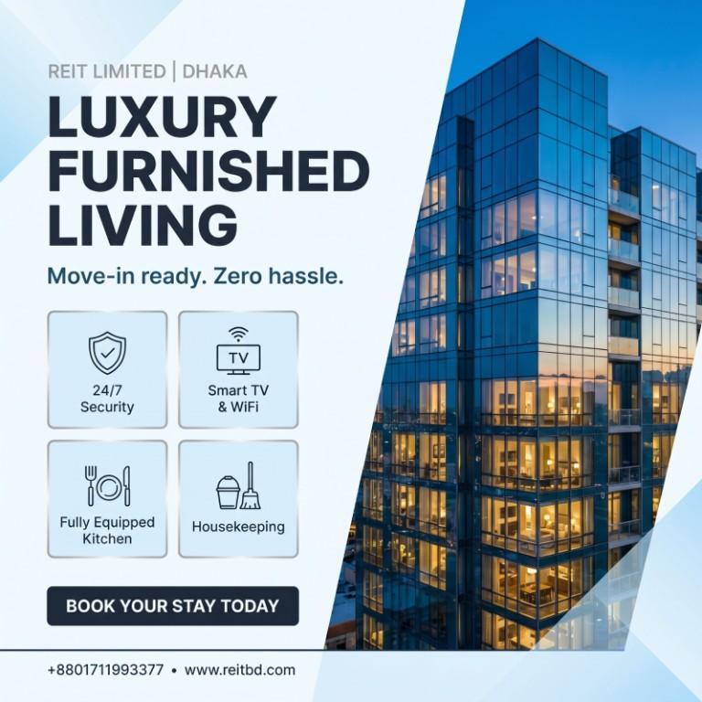 Fully Furnished Services Apartments for Rent Bashundhara R/A in Bangladesh - Image 1
