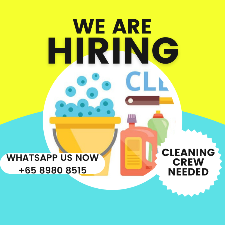 CLEANING CREW NEEDED | FIX TIME AND LOCATION in Bukit Batok - Image 1