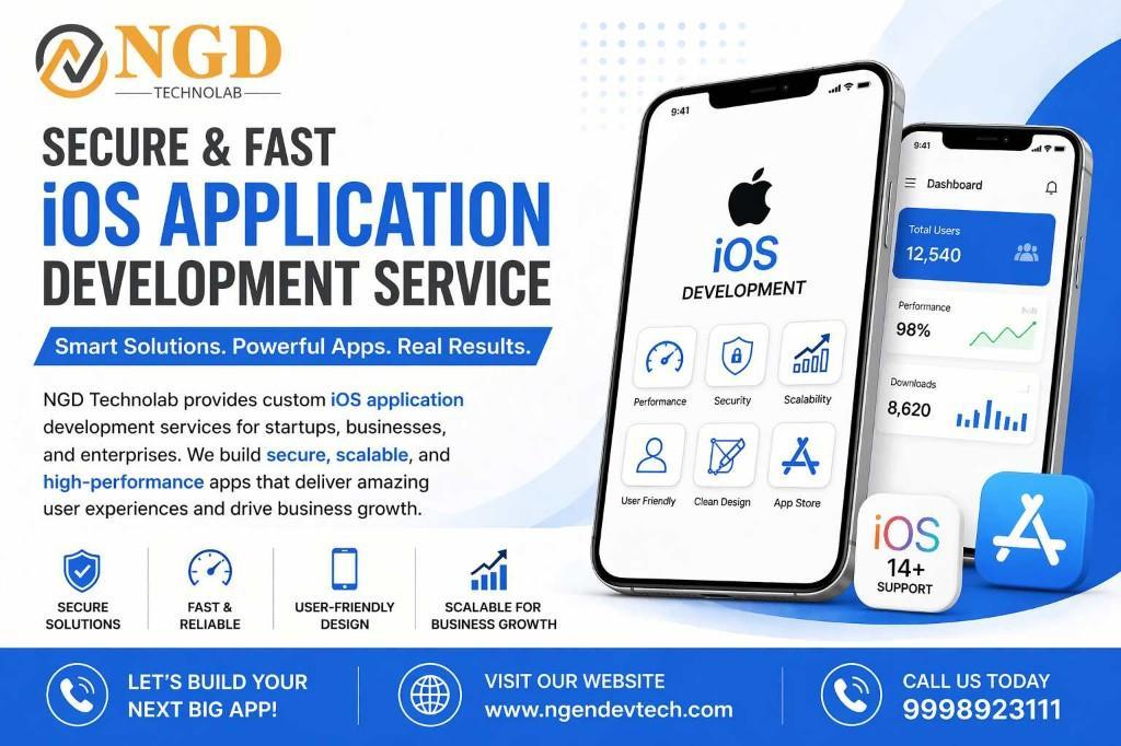 Secure & Fast iOS Application Development Service | NGD Technola in India - Image 1