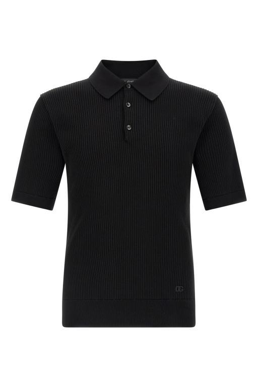 DOLCE & GABBANA Micro-Ribbed Polo Shirt in Mississauga - Image 1
