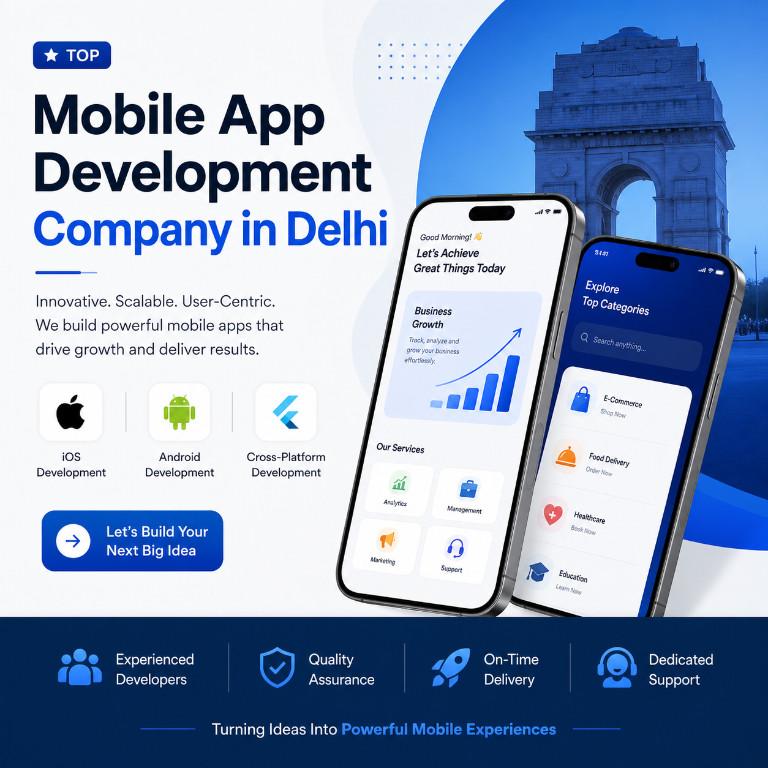 Top Mobile App Development Company in Delhi — iOS, Android & Cro in Bareilly - Image 1