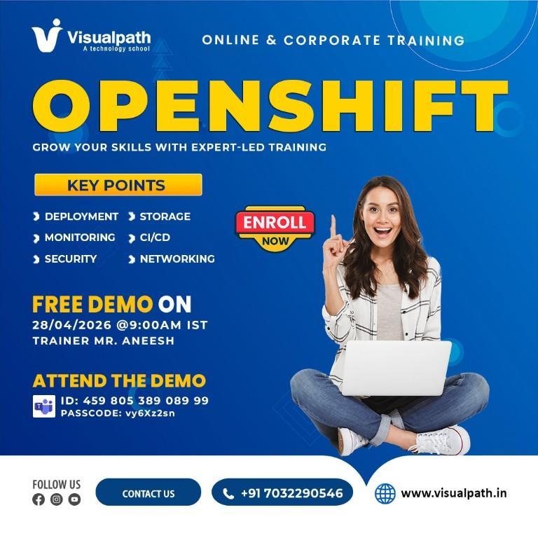 OpenShift Live Demo – Register Now | Visualpath Training in India - Image 1