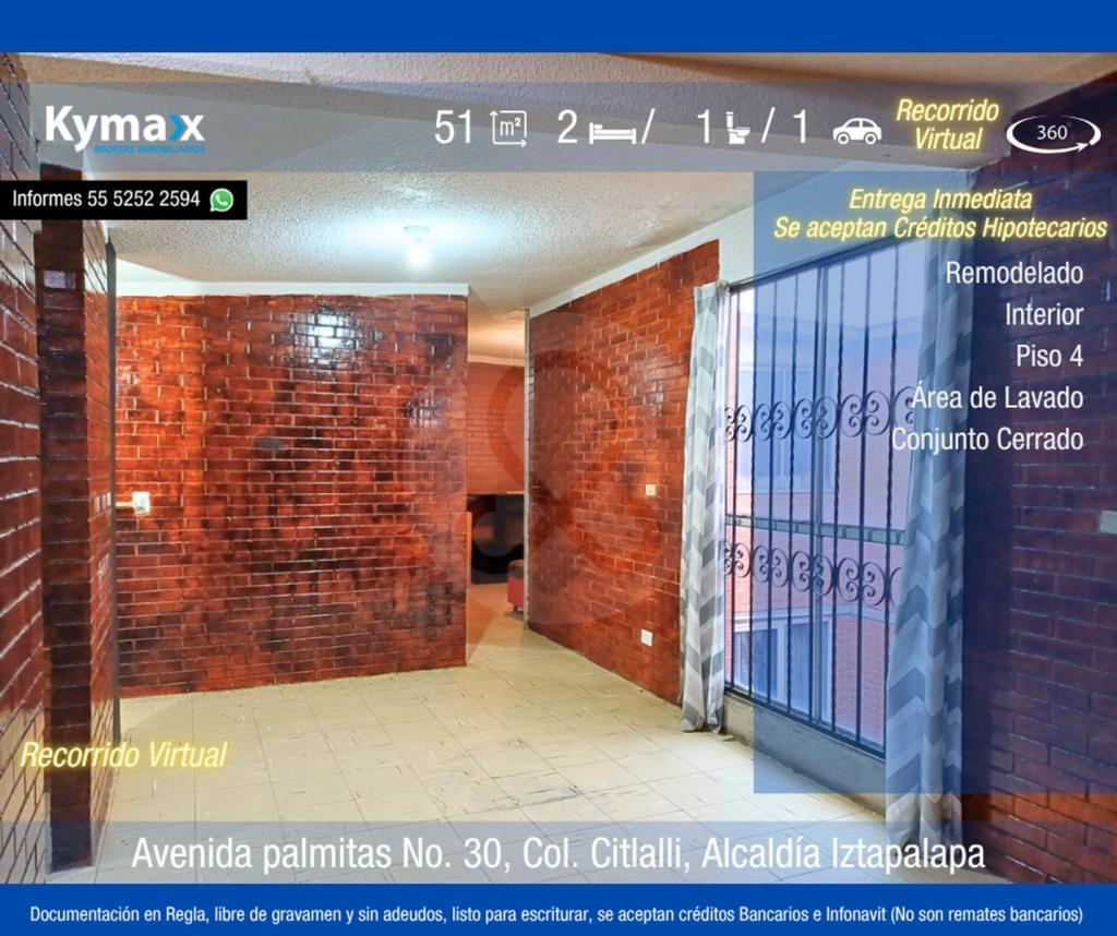 Departamento en Condominio en Venta - Iztapalapa, Ciudad de … en Santa María Aztahuacán - Imagen 1