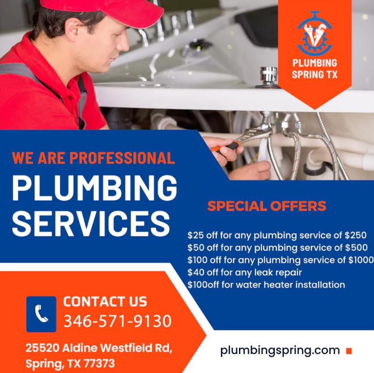 - Plumbing Spring Texas - in Spring - Image 1
