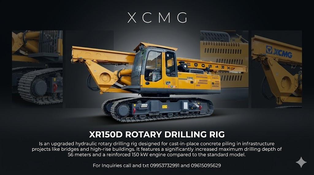 XCMG XR150D-III ROTARY DRILLING RIG 1500MM DRILLING DIAMETER in Quiapo - Image 1