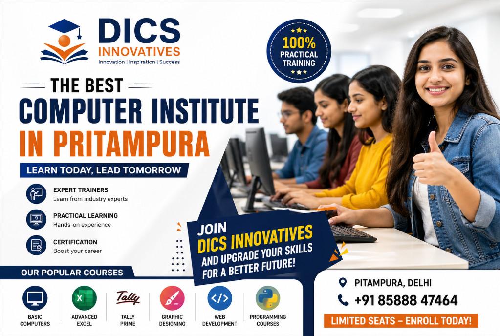 Best Computer Institute in Pitampura | DICS Innovatives Training in Pitampura - Image 1