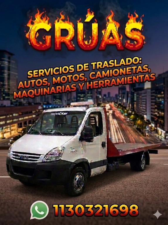 GRÚAS AUXILIO MECANICO| REMOLQUES TRASLADOS Y MOVIMIENTOSLAS24HS en Ciudad Celina - Imagen 4
