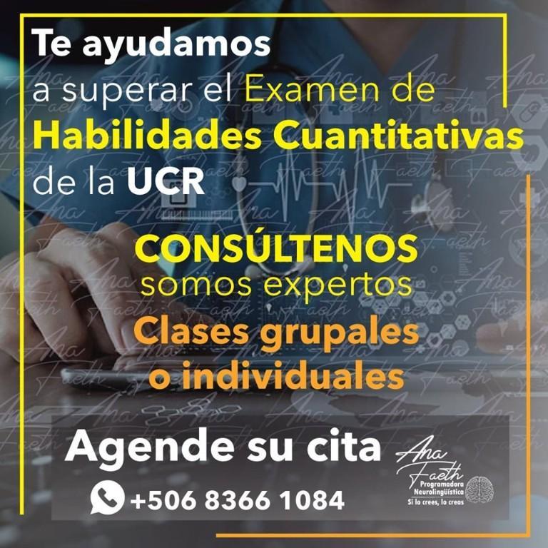 Clases Privadas para el Curso de Habilidades Cuantitativas UCR en San José - Imagen 1