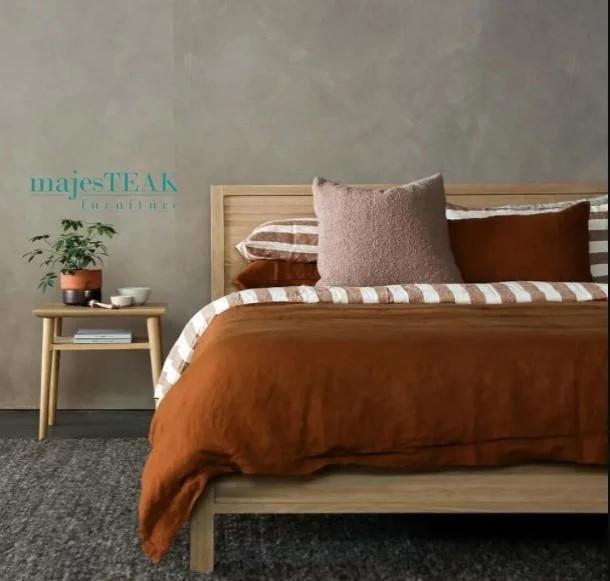 Solid Teak Bed Frame -Alex Design in Petaling Jaya - Image 1