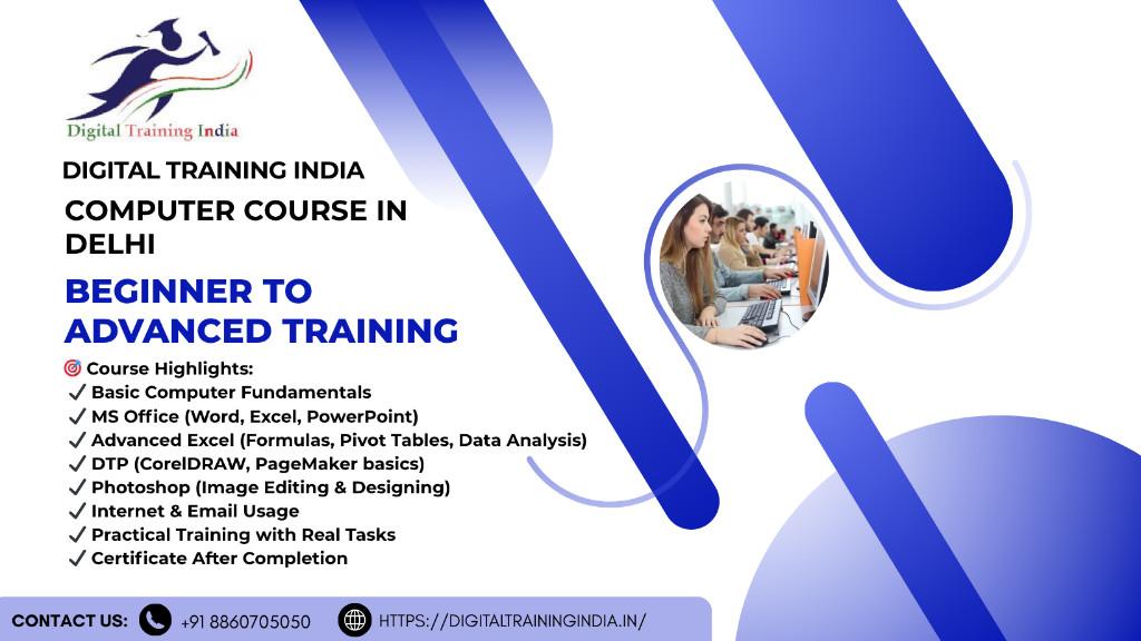 From Beginner to Pro – Complete Computer Course in Delhi in Pālam - Image 1
