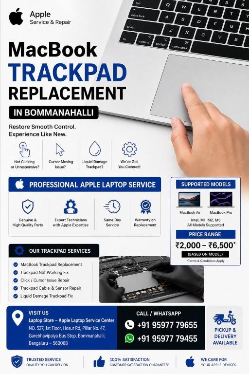 MacBook Trackpad Replacement in Bommanahalli | Apple Service & R in Chandapura - Image 1