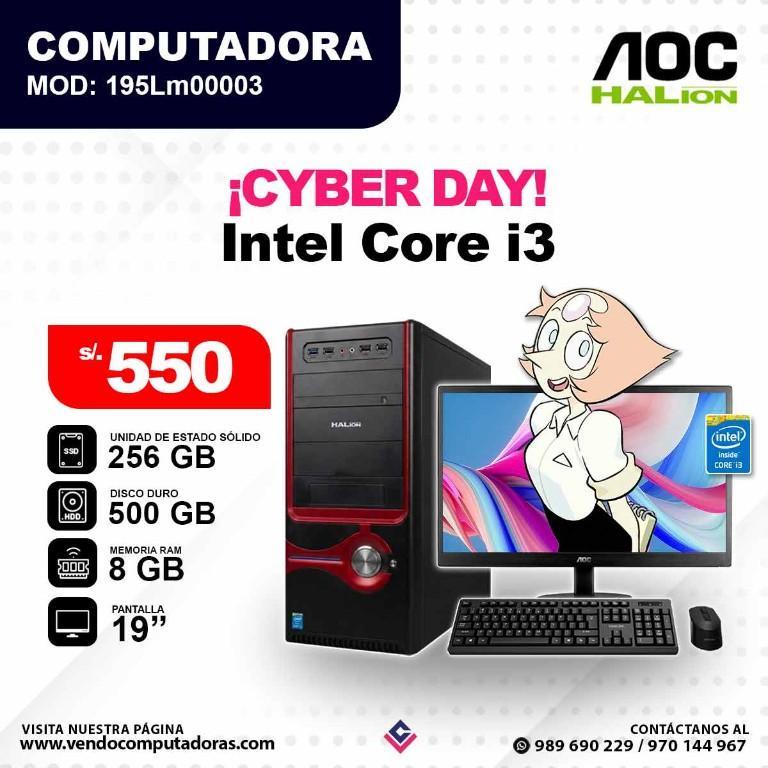 Computadora AOC & HALION Intel Core i3 en Perú - Imagen 5