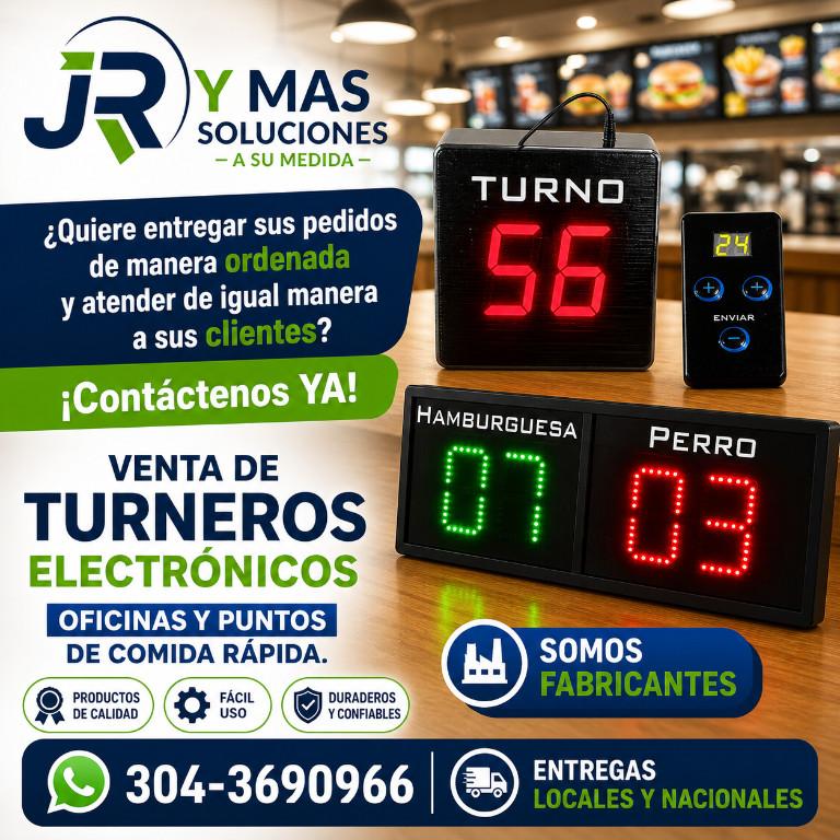 TURNEROS ELECTRÓNICOS PUNTOS COMIDA RÁPIDA MEDELLIN ANTIOQUIA en Colombia - Imagen 1