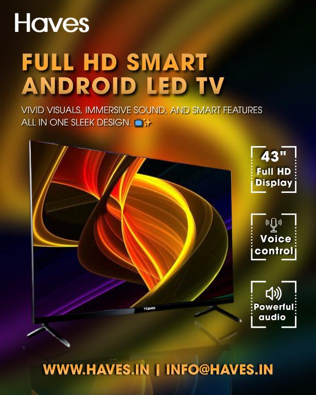 Haves 43 Inch Full HD Smart, Frameless LED TV. in India - Image 2