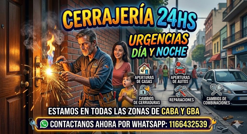 URGENCIAS CERRAJERO A DOMICILIO LAS 24 HORASSSSSSSSSSSSSSSSSSSSS en Beccar - Imagen 9
