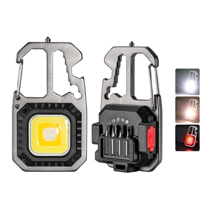 Mini COB LED Flashlight Keychain Lights Screwdriver … in Mackay - Image 1