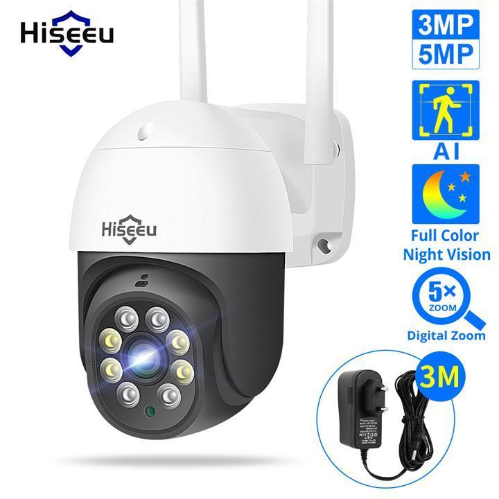 Hiseeu 4MP/5MP PTZ IP Camera Outdoor Security AI Human … in Adelaide - Image 1