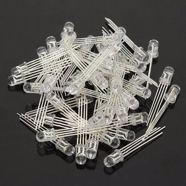 500pcs LED RGB Common Cathode 4-Pin F5 5MM Diode in Greater Geelong - Image 1