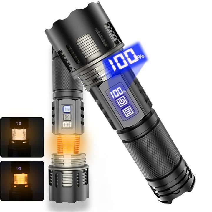 30W LED Powerful Long-Range Flashlight with Multi-Function … in Australia - Image 1