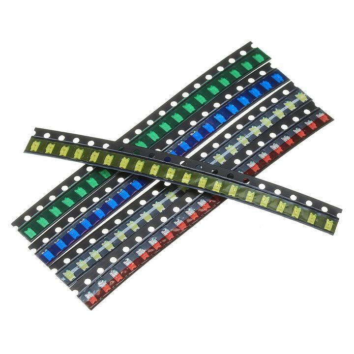 300Pcs 5 Colors 60 Each 1206 LED Diode Assortment SMD LED … in Seaton - Image 1