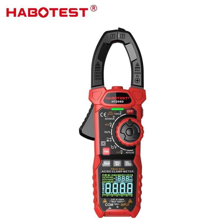 HABOTEST HT208D Digital Clamp Meter AC/DC True-RMS … in Australia - Image 1