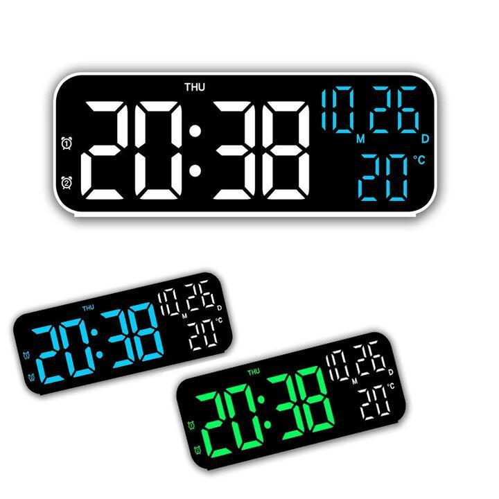 Multifunctional LED Clock 12/24H Digital Wall Alarm Clock … in Mackay - Image 1