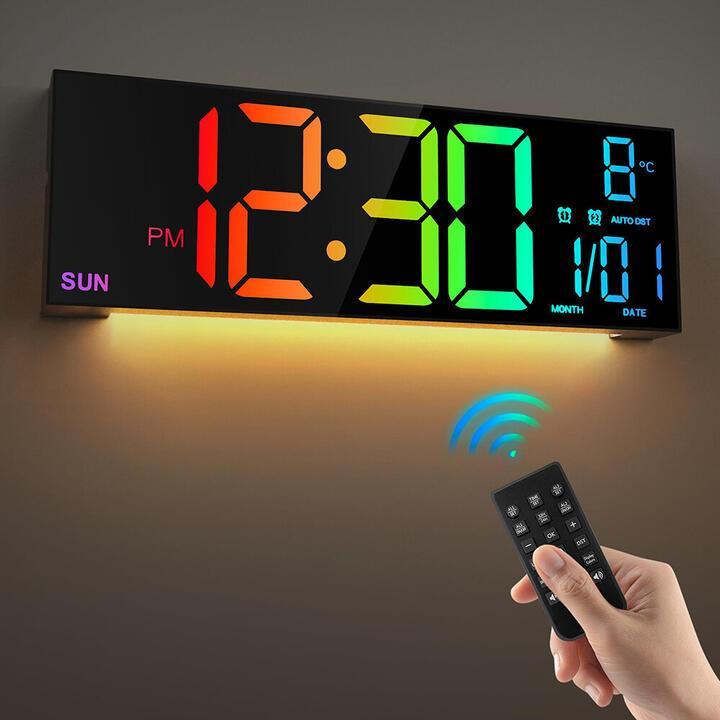 16 Inch Large LED Digital Wall Clock With Remote Control … in Adelaide - Image 1