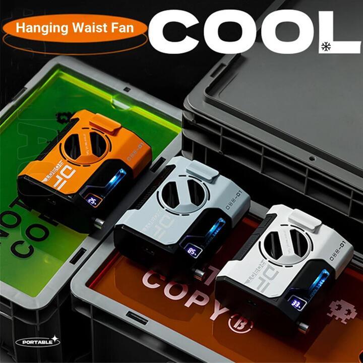 10000mAh Portable Hanging Waist Fan OBB-F1 with HD LED … in Sydney - Image 1