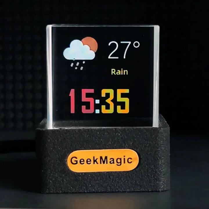 Transparent Mini WiFi Weather Clock GIFTV Smart Weather … in Mackay - Image 1