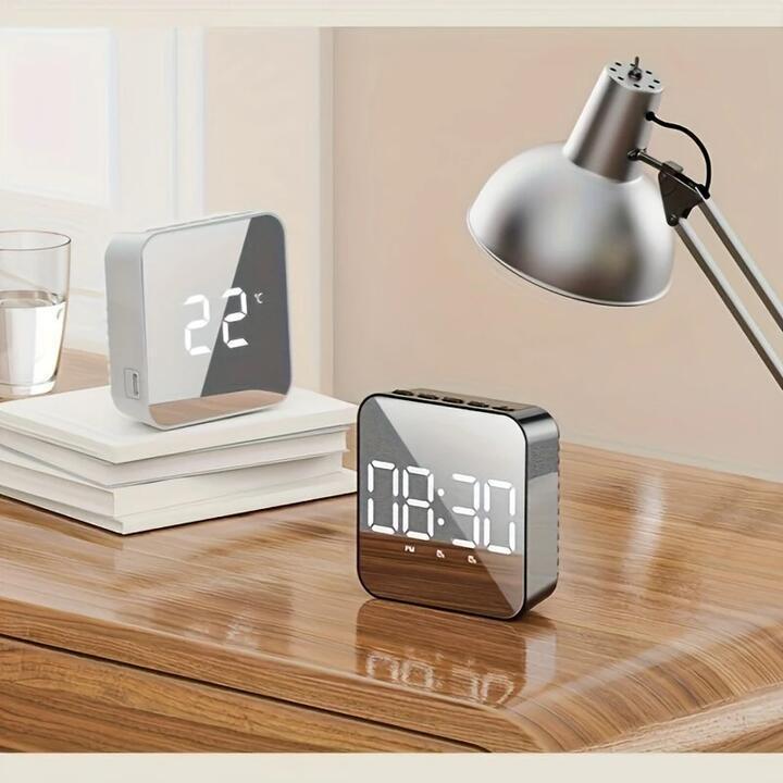 LED Clock Student Alarm Clock Plug-In Dual-Purpose Large … in Townsville - Image 1