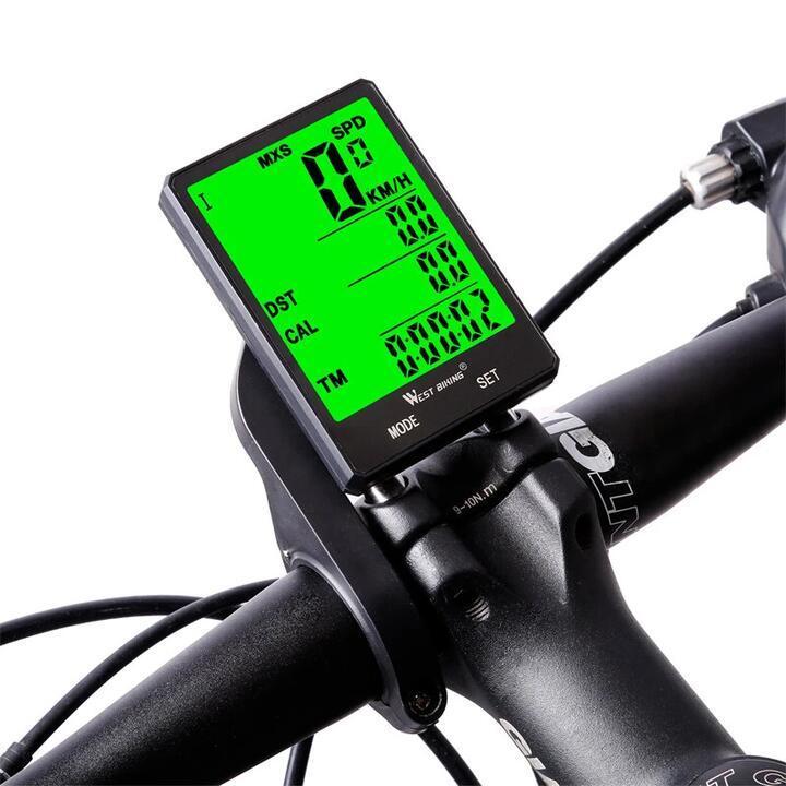 WEST BIKING Wired Bicycle Computer 2.8 Inch Large Screen LC … in Wallsend - Image 1