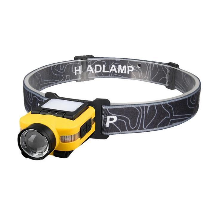 COB+ LED Sensor Headlamp Clip Cap Light USB Rechargeable … in Perth - Image 1