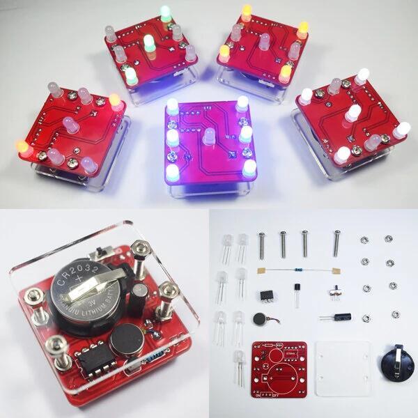 3Pcs Geekcreit® DIY Shaking Blue LED Dice Kit With Small … in Townsville - Image 1