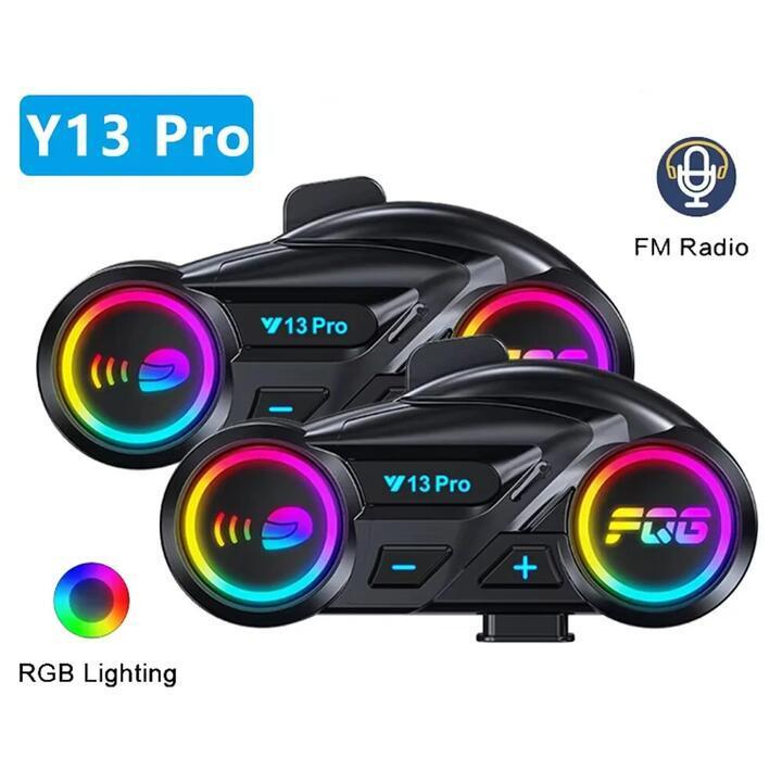 Y13Pro Motorcycle Helmet Bluetooth Headset Intercom … in Burleigh Waters - Image 1