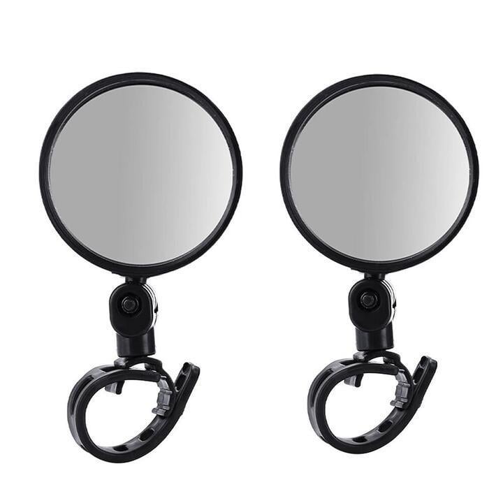 2PCS Acrylic Bicycle Rearview Mirror 360 Adjustable Rotate … in Highgate Hill - Image 1