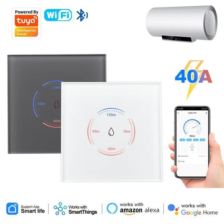 40A Tuya WiFi Smart Boiler Switch Touch Timer Control Alexa … in Sydney - Image 1