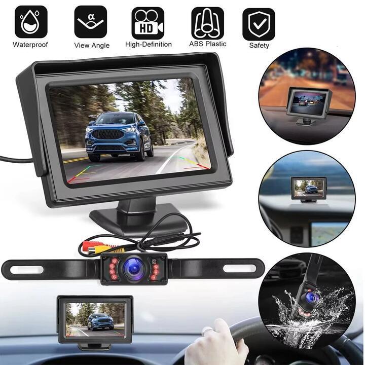 4.3inch Car Rear View License Plate Backup Camera with … in Klemzig - Image 1