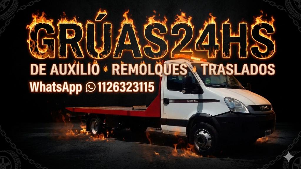 REMOLQUES TRASLADOS A TODAS LAS ZONAS LLAMENOS EN 24 HORASSSSSSS en Hurlingham - Imagen 1