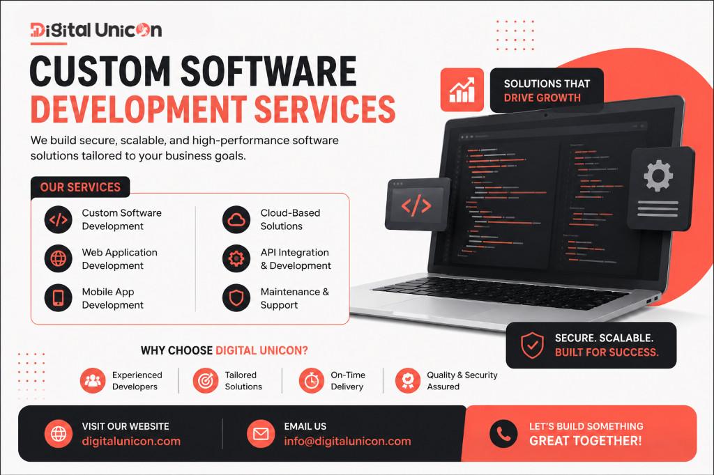 Custom Software Development Services | Digital Unicon in Gurgaon - Image 1