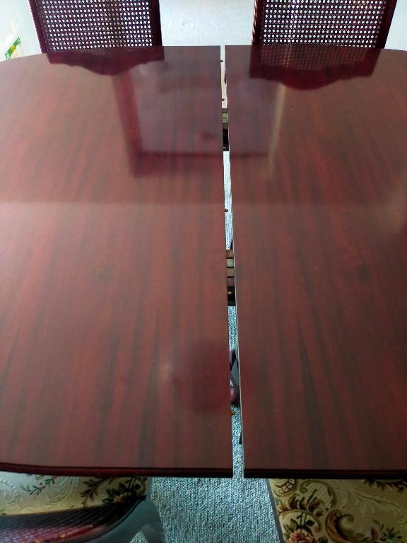 Van Treight Dining Set, extendable solid timber table, 6 chairs in Leichhardt - Image 7