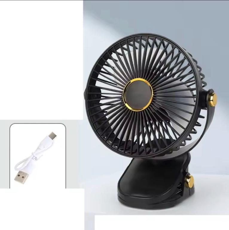 New Circulating Fan Desktop Clip Fan USB Rechargeable Multiscene in Balwyn - Image 7