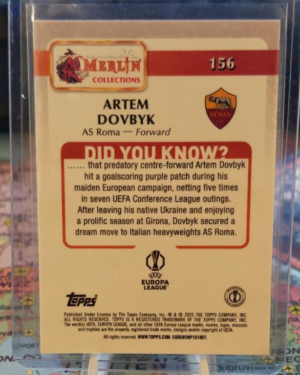 Topps Merlin Collections 2 Limitierte/250 Karten As Roma in Wien - Bild 4