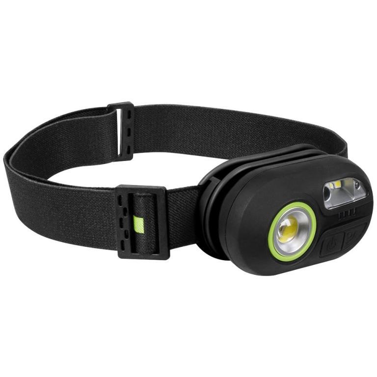 Sealey Rechargeable Sensor Function LED Head Torch Black / Green in Leeds - Image 1