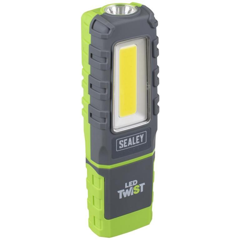 Sealey LED Twist Rechargeable Inspection Light 5W Cob & 1W … in Belfast - Image 1