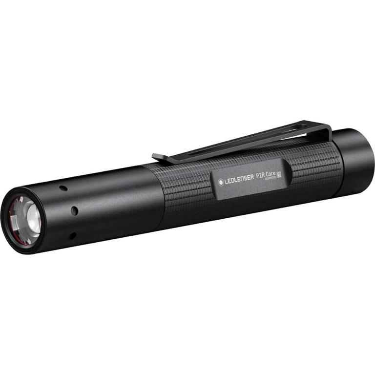 LED Lenser P2R CORE Rechargeable LED Torch Black in Leeds - Image 1