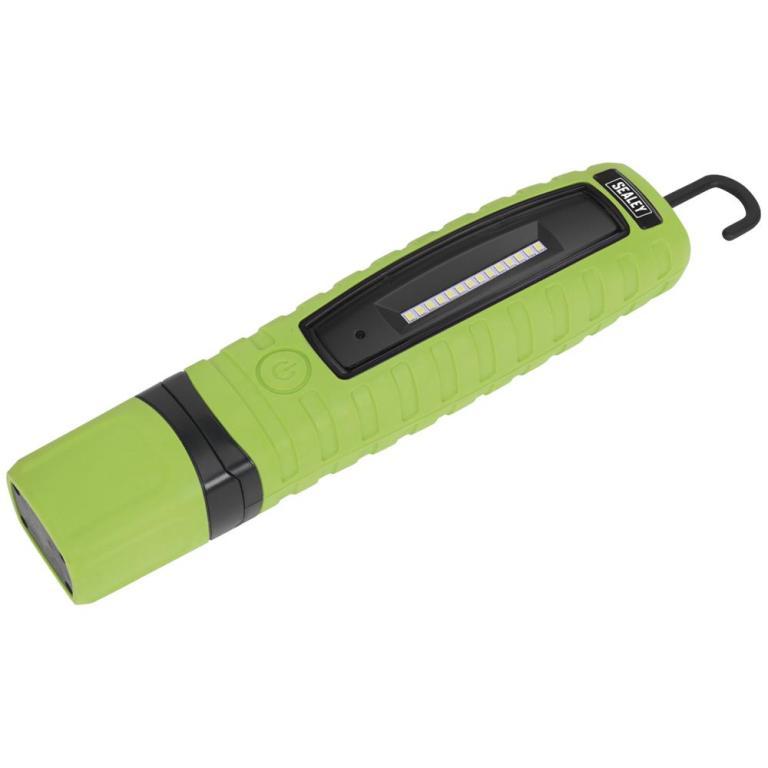 Sealey Rechargeable 360° Inspection Lamp 3w 10 LED Li-ion Green in Leeds - Image 1